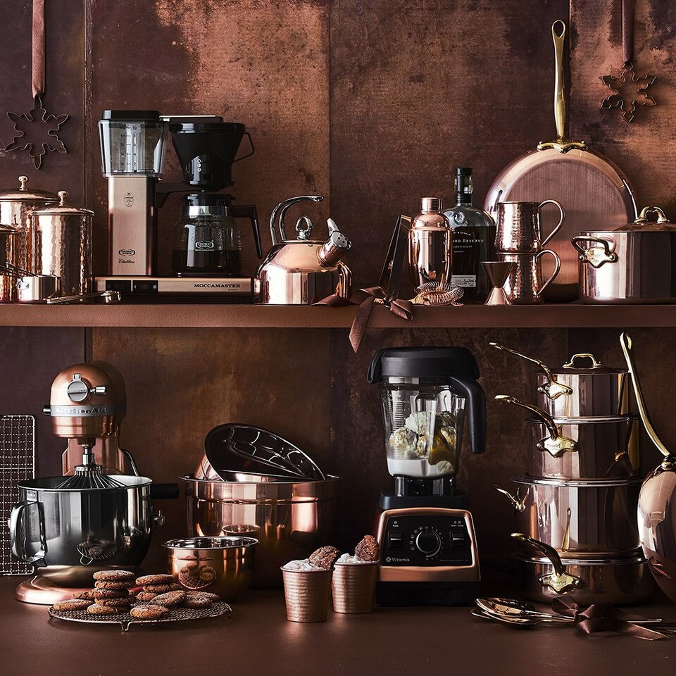 Williams Sonoma Mauviel M'150 B Copper 12-Piece Cookware Set